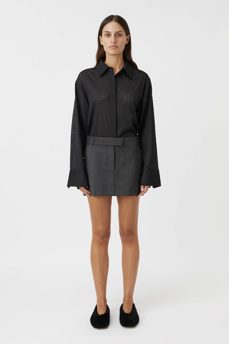 Vaneer Sheer Shirt in Black CAMILLA AND MARC® C&M