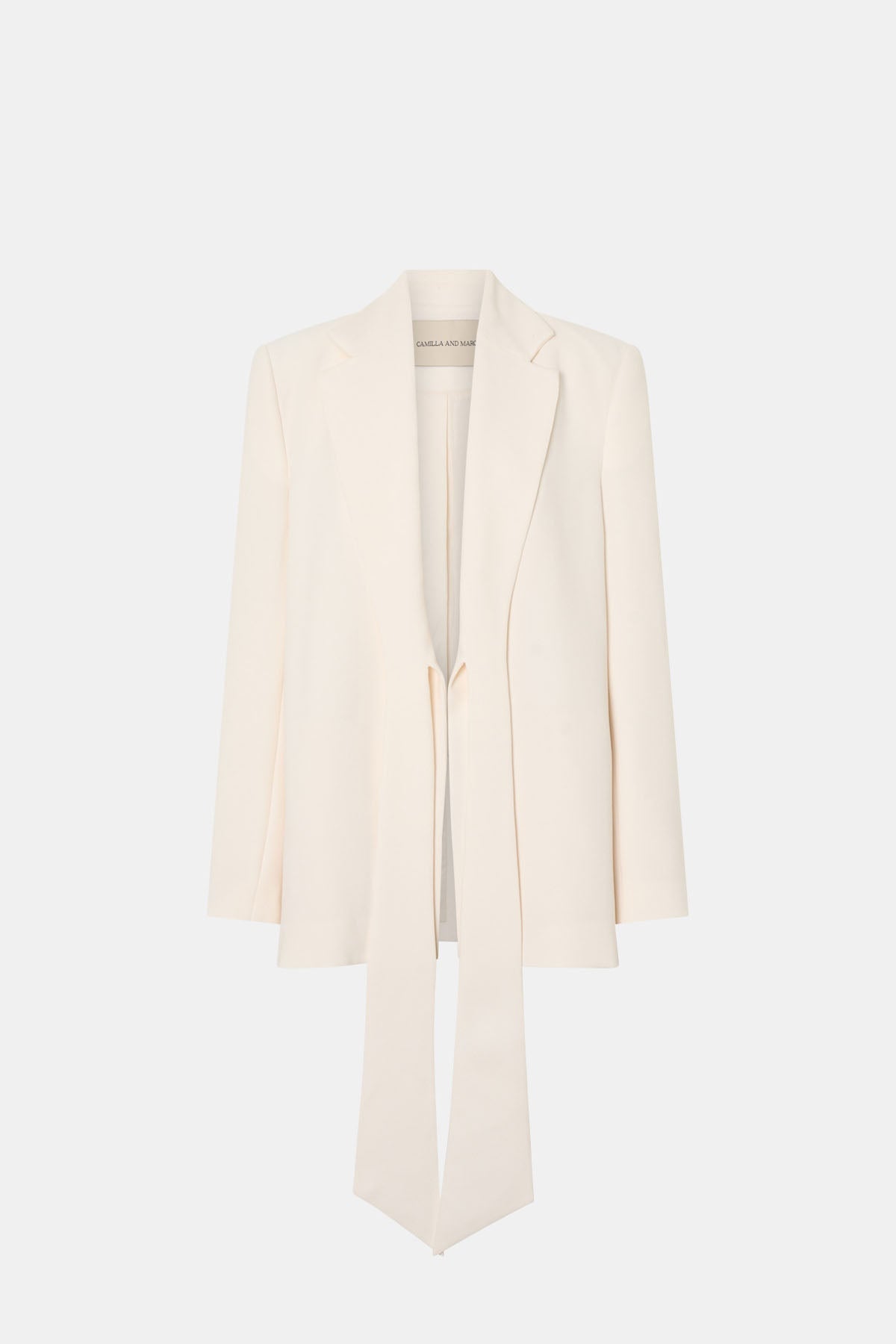 Ghost view CAMILLA AND MARC Darien Blazer in cream.