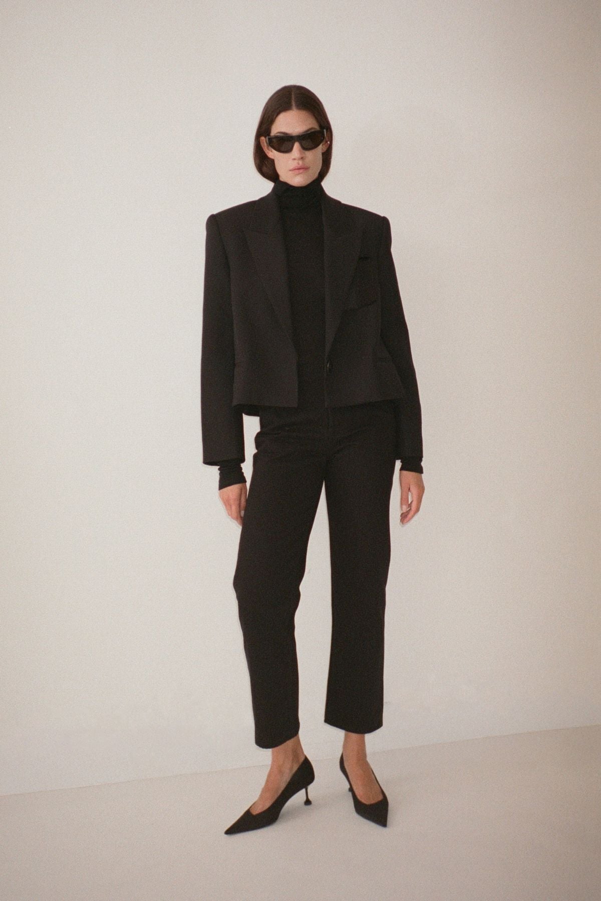 Daria Denim Jean - CAMILLA AND MARC Daria cropped straight leg denim jean in black