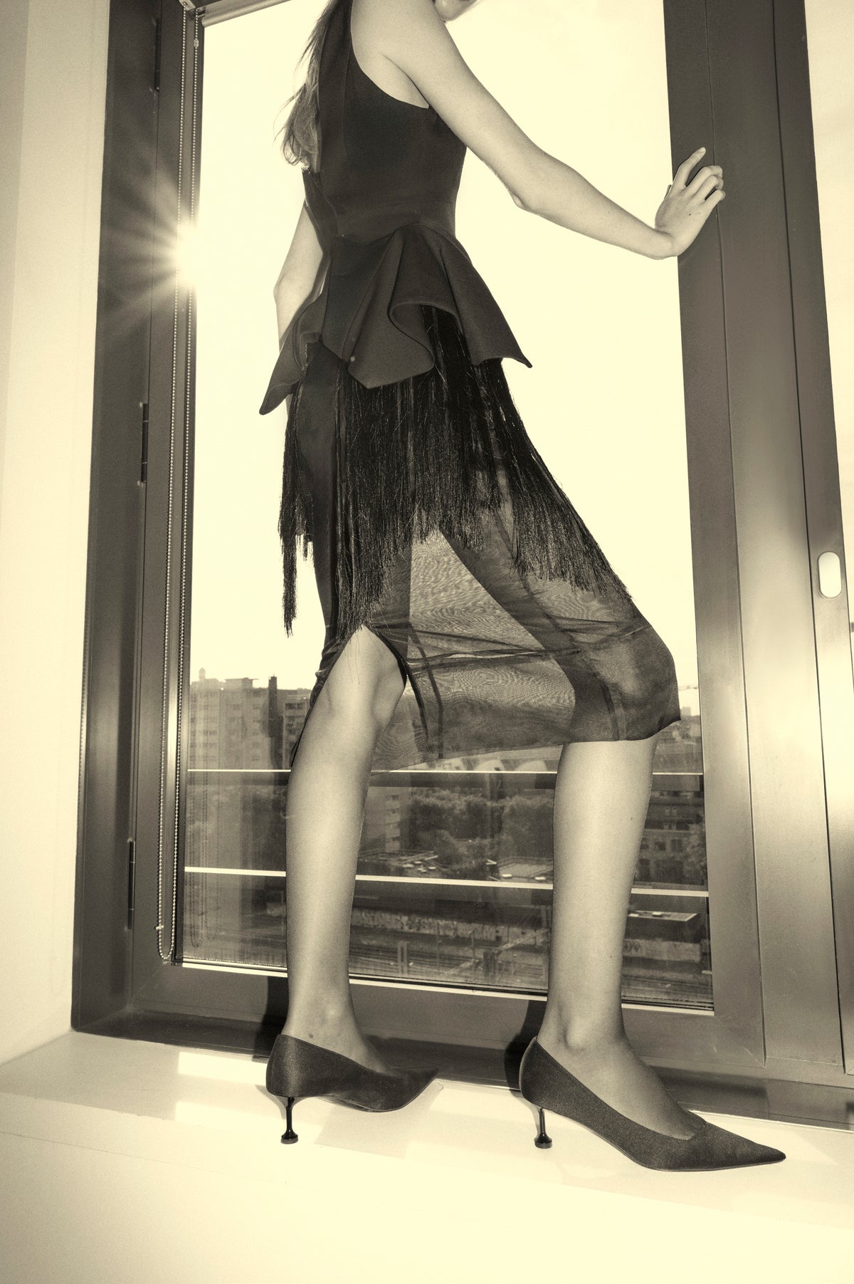 Styled view CAMILLA AND MARC Zaman Top in Black with the Noe Skirt.