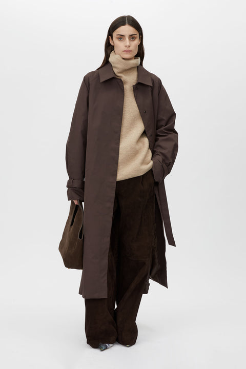 Dia Car Single Breasted Coat in Bitter Chocolate CAMILLA AND MARC® C&M