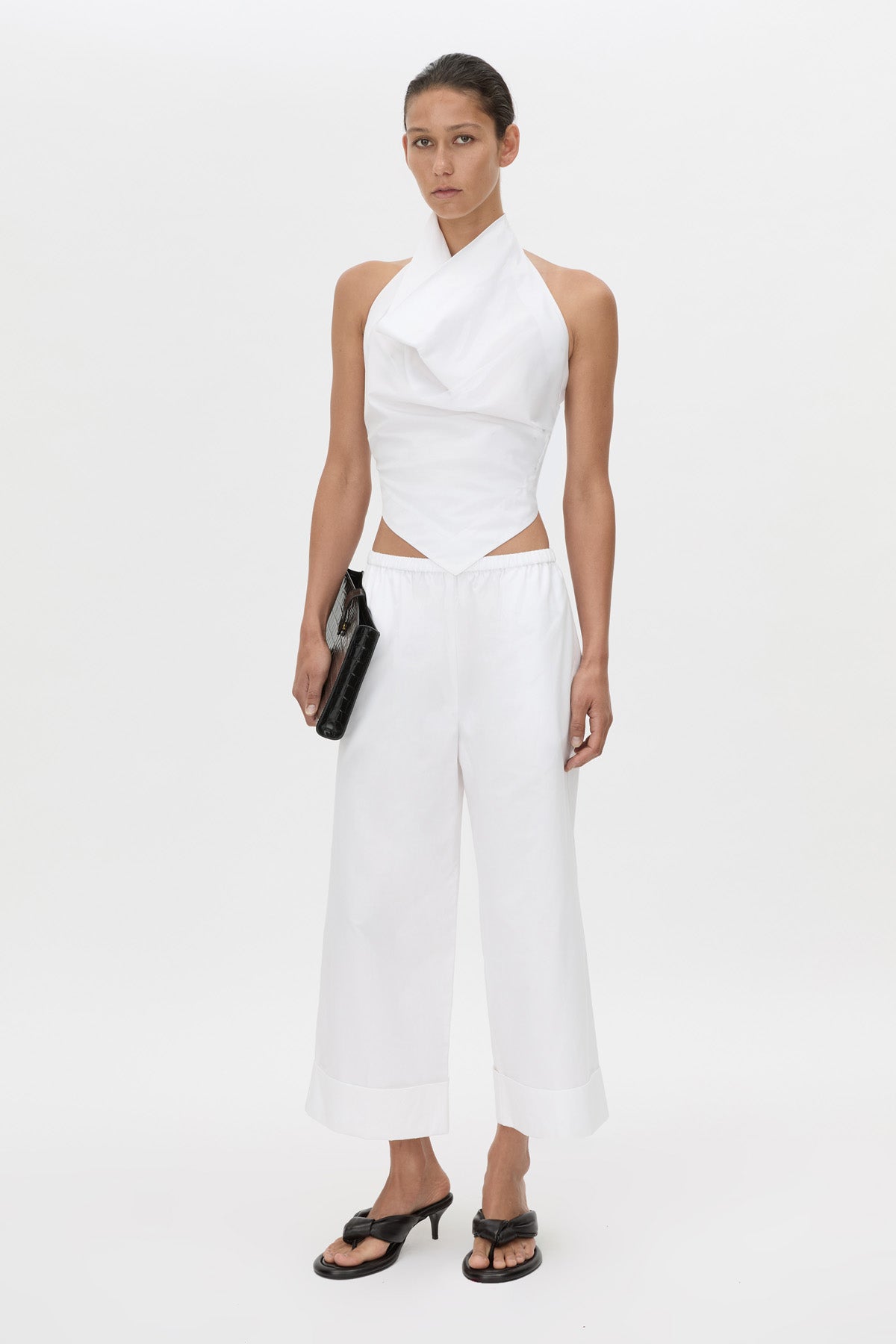 Onesto Cropped Wide Leg Pant