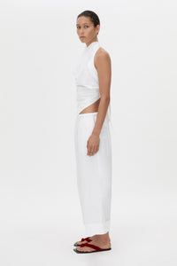Onesto Cowl Neck Backless Top