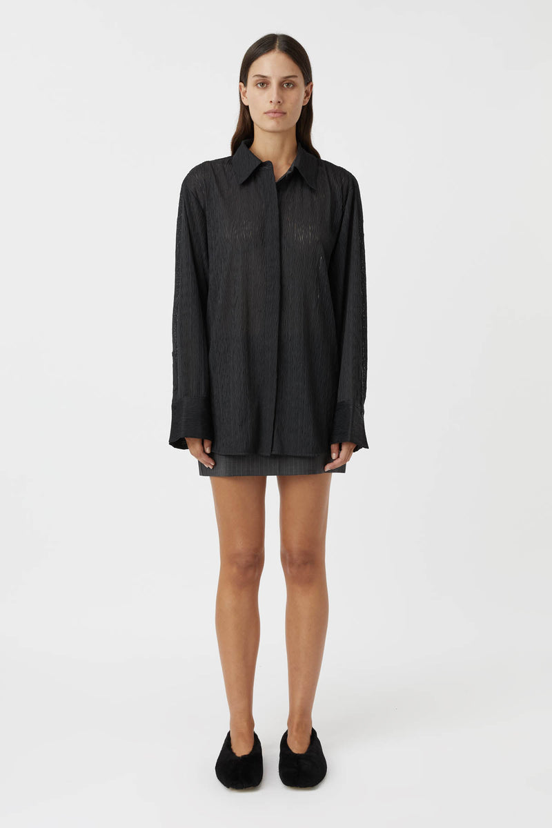 Vaneer Sheer Shirt in Black CAMILLA AND MARC® C&M