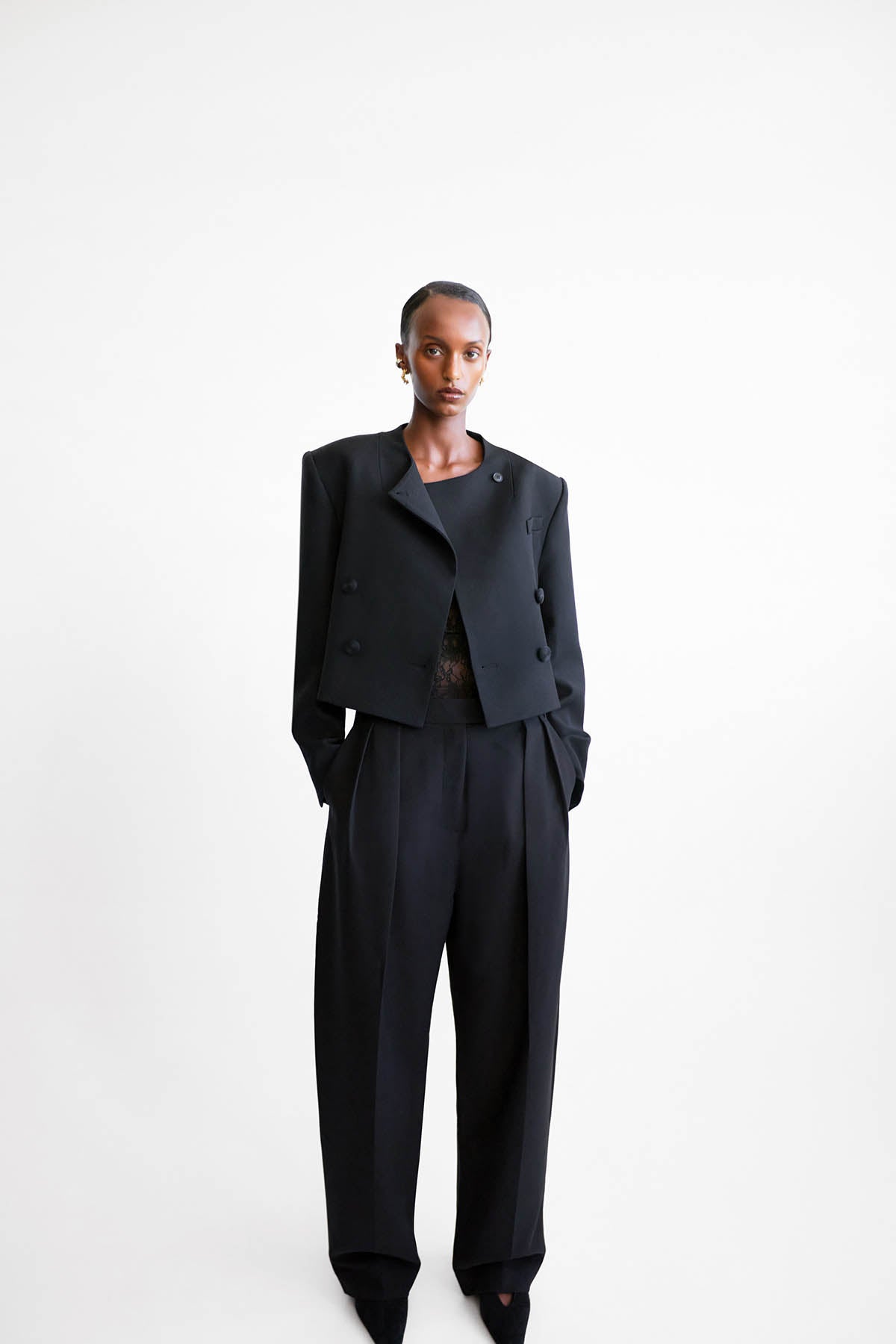 Caius Relaxed Cropped Blazer