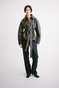 Oreno Croc Belted Jacket
