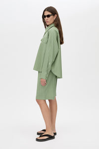 Alberto Shirt - CAMILLA AND MARC Alberto cocoon sleeve shirt in green