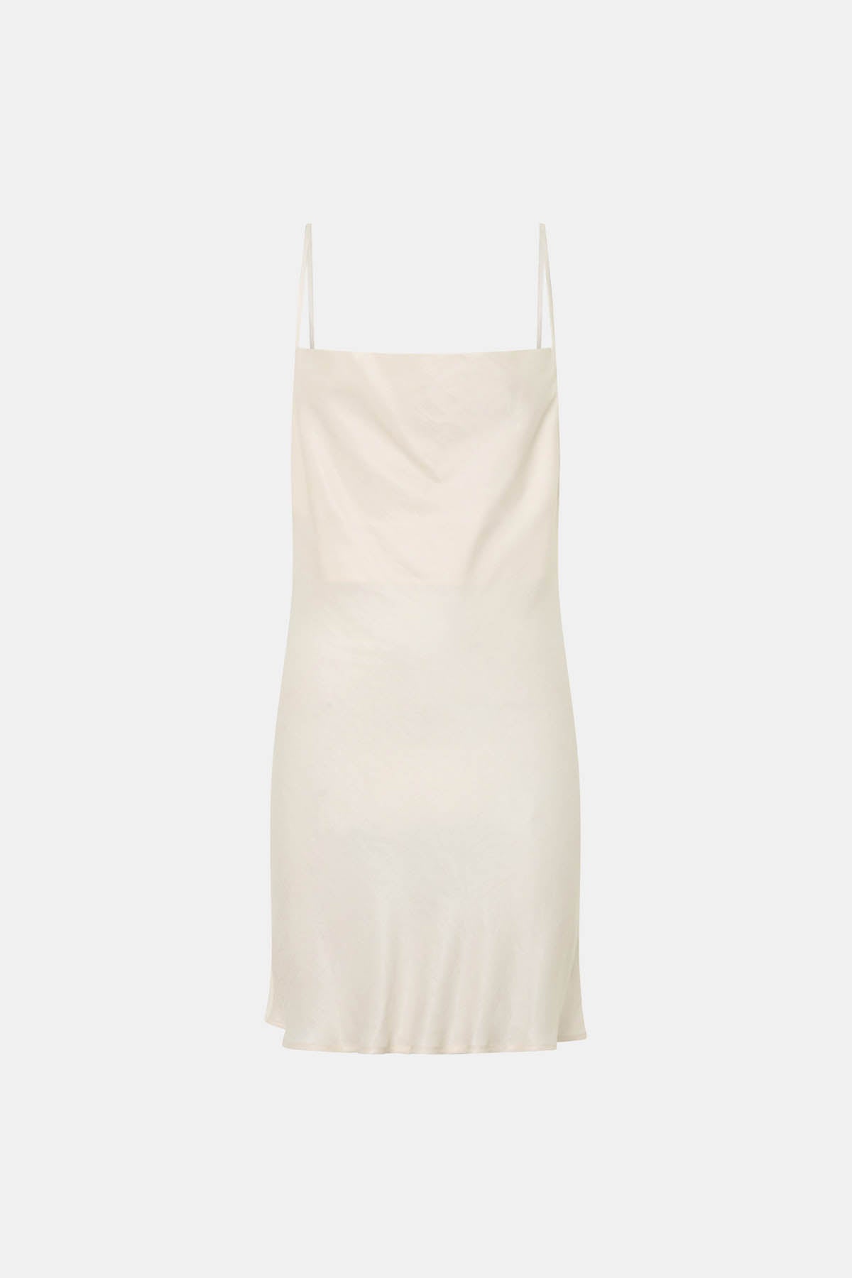 Ghost view CAMILLA AND MARC Allegro Satin Bias Mini Dress in cream with a 90s‑inspired bias cut.
