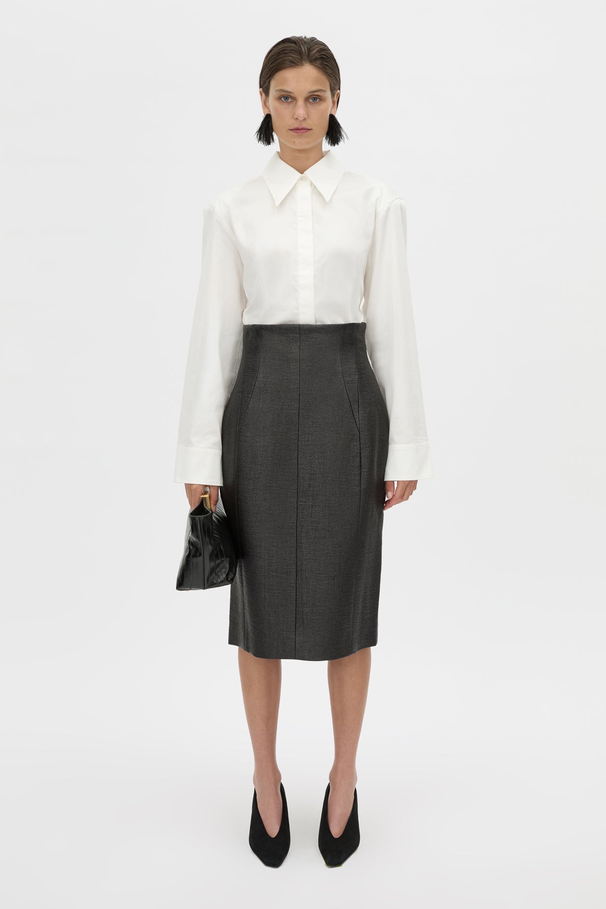 Alpine Textured Midi Skirt
