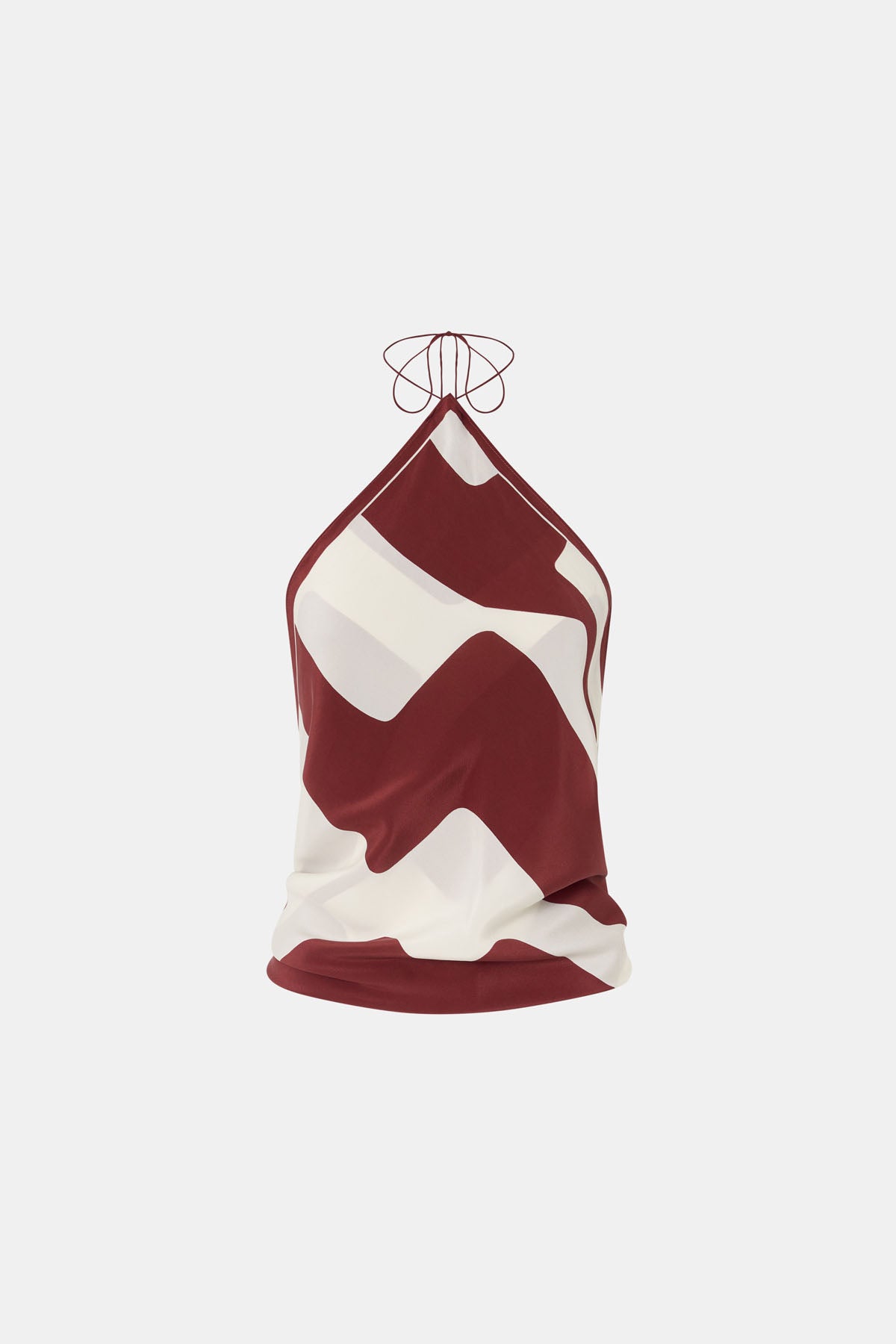 Ghost view CAMILLA AND MARC Alva Scarf Top in Alva Print styled tucked.