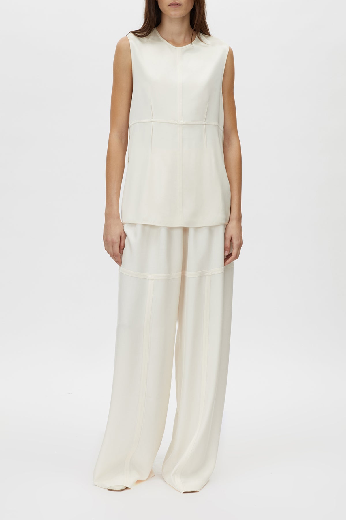 Arion Shell Top - CAMILLA AND MARC Arion satin shell top in cream