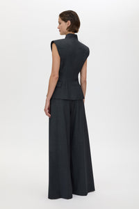 Ascent Wide Leg Side Pleat Pant