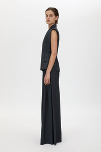 Ascent Wide Leg Side Pleat Pant