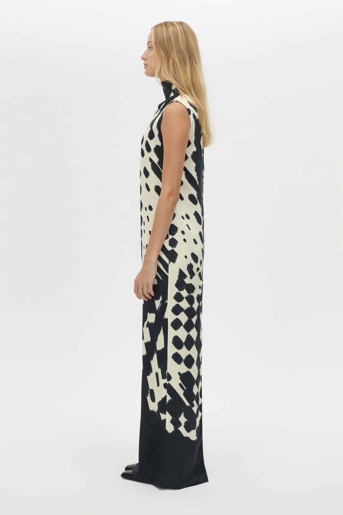 Asper Maxi Dress - CAMILLA AND MARC Asper sleeveless column maxi dress in navy print