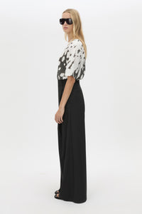 Side view CAMILLA AND MARC Asper Print Tee in Soft White with oversized short‑sleeve silhouette and printed artwork. 
