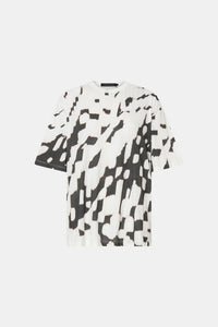 Ghost view CAMILLA AND MARC Asper Print Tee in Soft White with oversized short‑sleeve silhouette and printed artwork. 