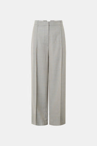 Ghost view CAMILLA AND MARC Aspira Pant in Dusty Blue with a wide‑leg tailored silhouette.