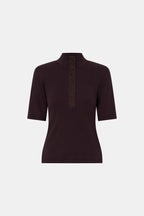 Aubrey Elbow Sleeve Rib Top