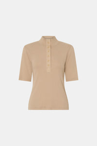 Aubrey Elbow Sleeve Rib Top