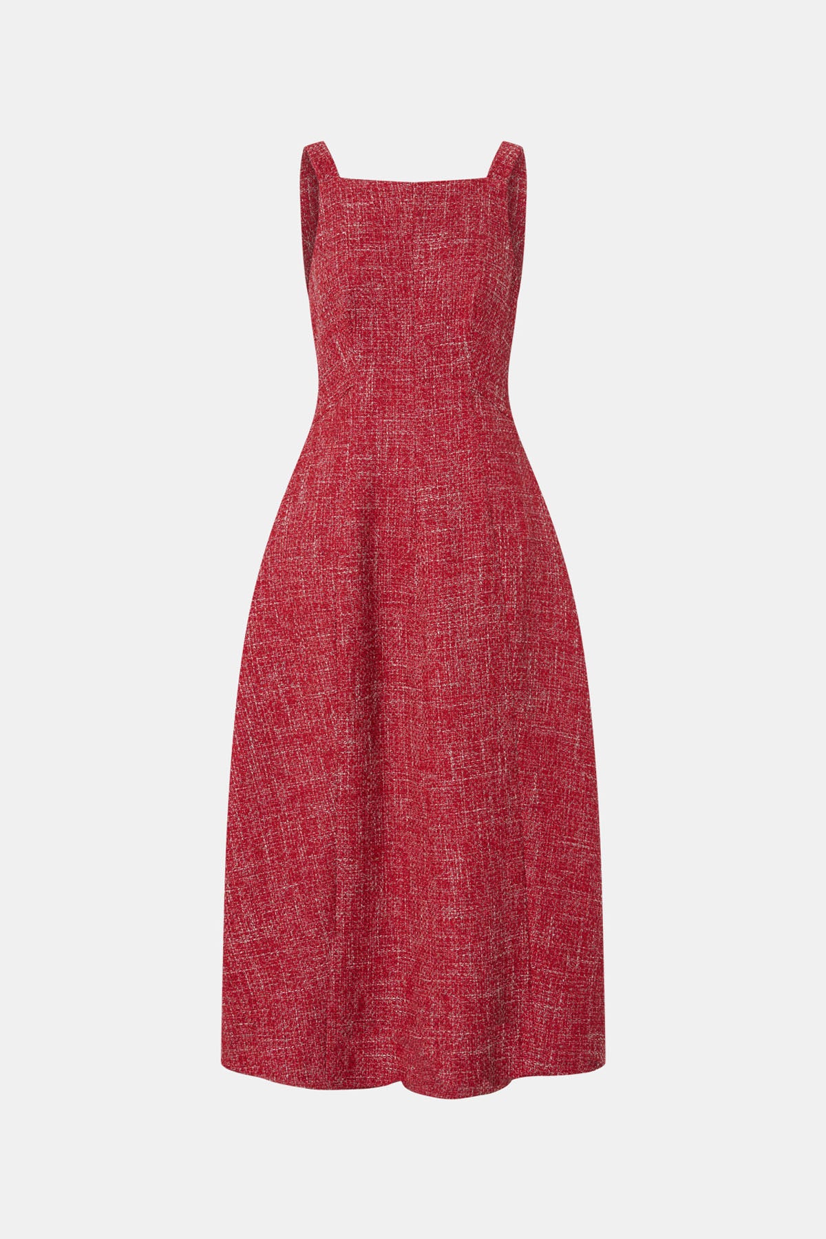 Carmine Scoop Back Midi Dress
