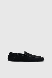 Carolyn Loafer - CAMILLA AND MARC Carolyn square toe slip-on loafer in black Italian leather