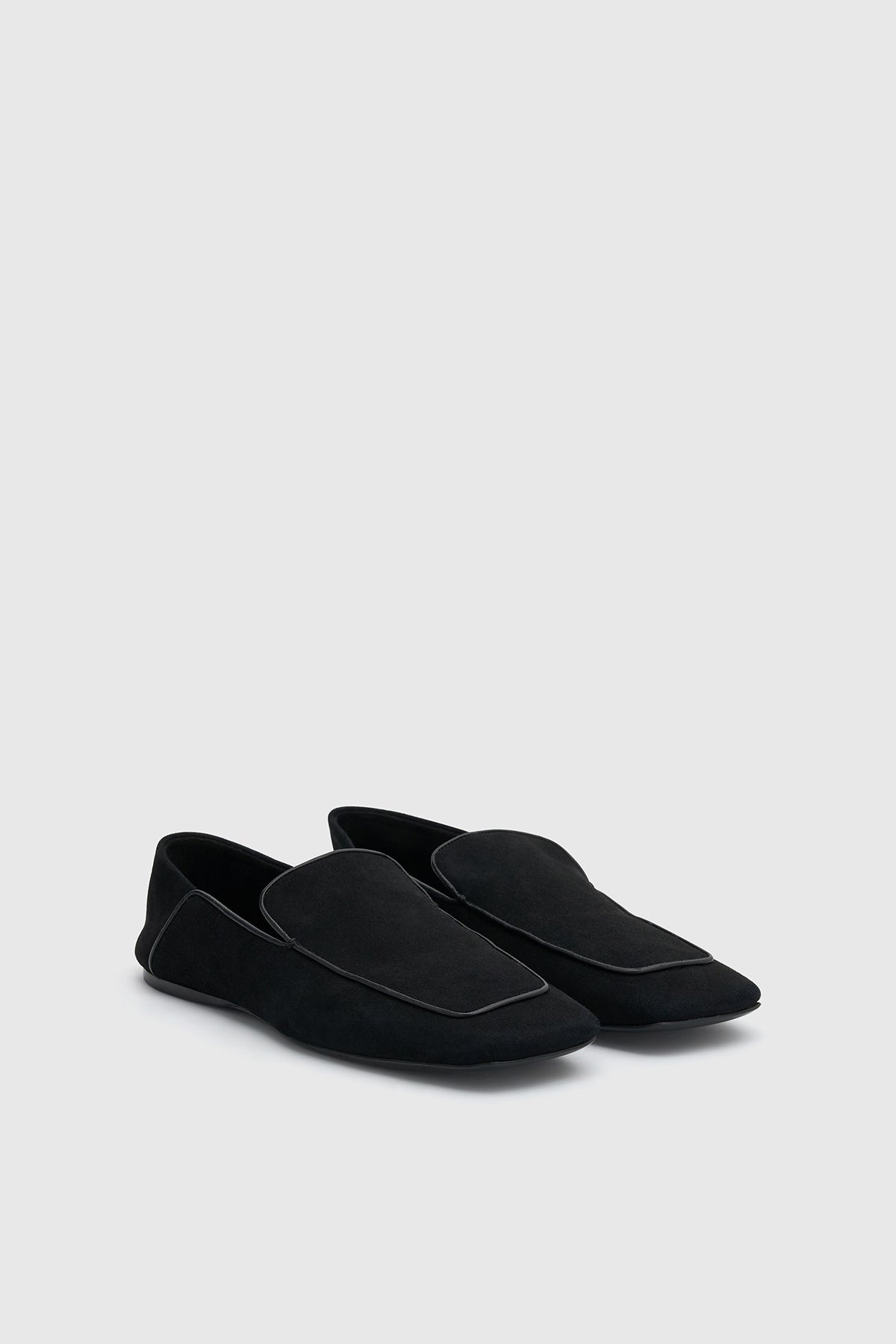 Carolyn Loafer - CAMILLA AND MARC Carolyn square toe slip-on loafer in black Italian leather