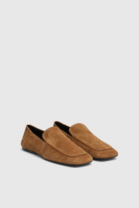 Carolyn Loafer - CAMILLA AND MARC Carolyn square toe slip-on loafer in tan Italian leather
