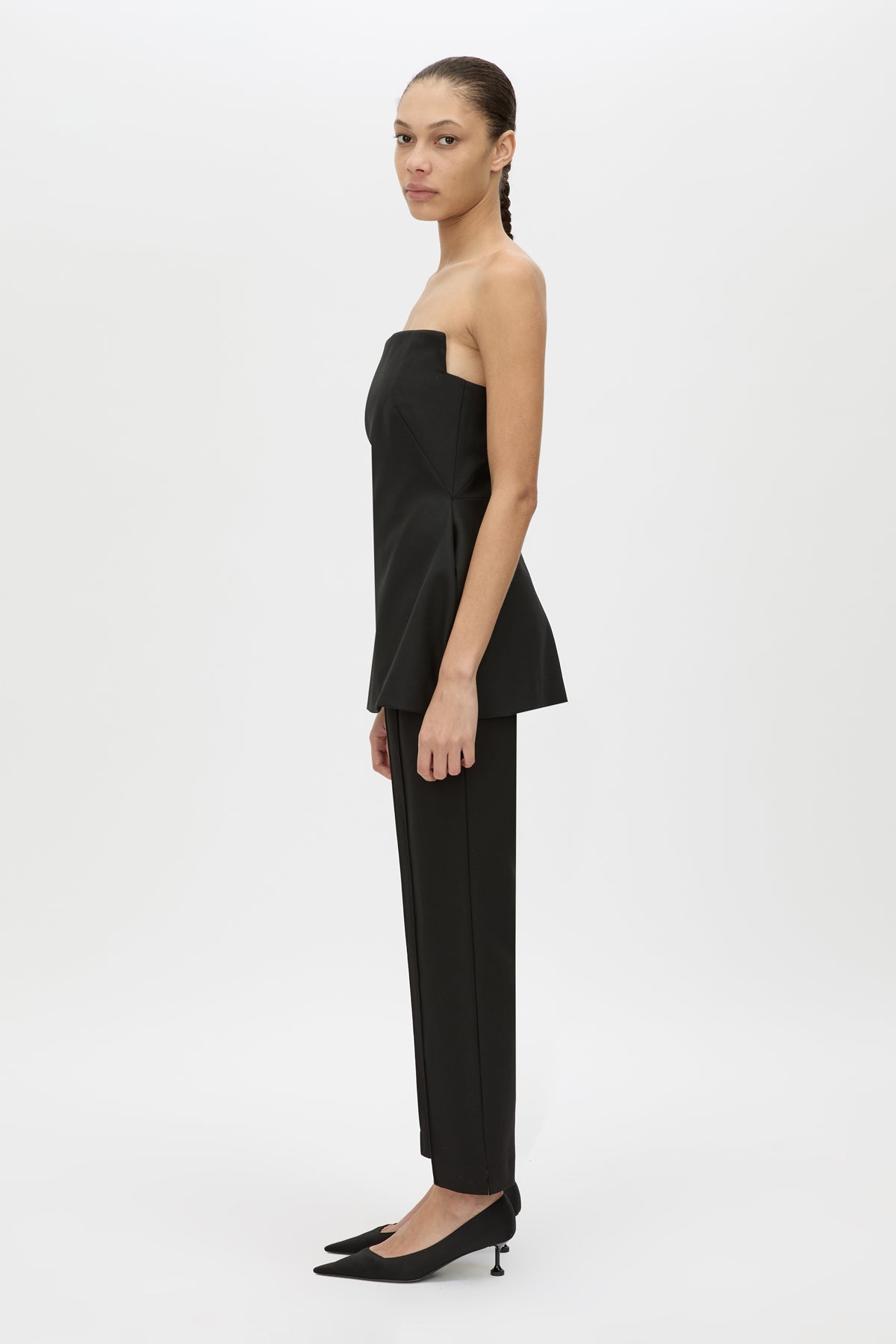 Cassie Bodice Top - CAMILLA AND MARC Cassie tailored black strapless bodice top with internal bodice