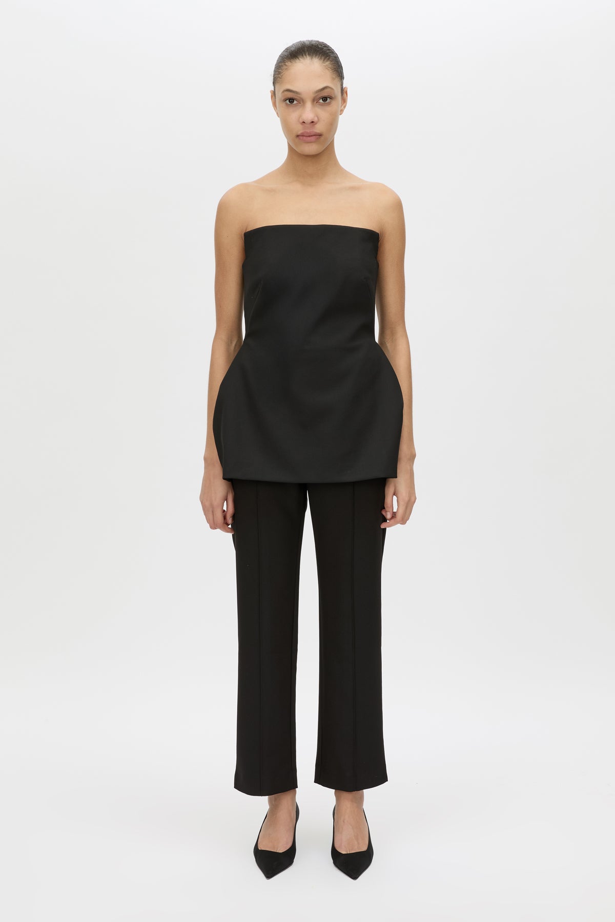 Cassie Crop Pant - CAMILLA AND MARC Cassie slim fit cropped tailored pant in black
