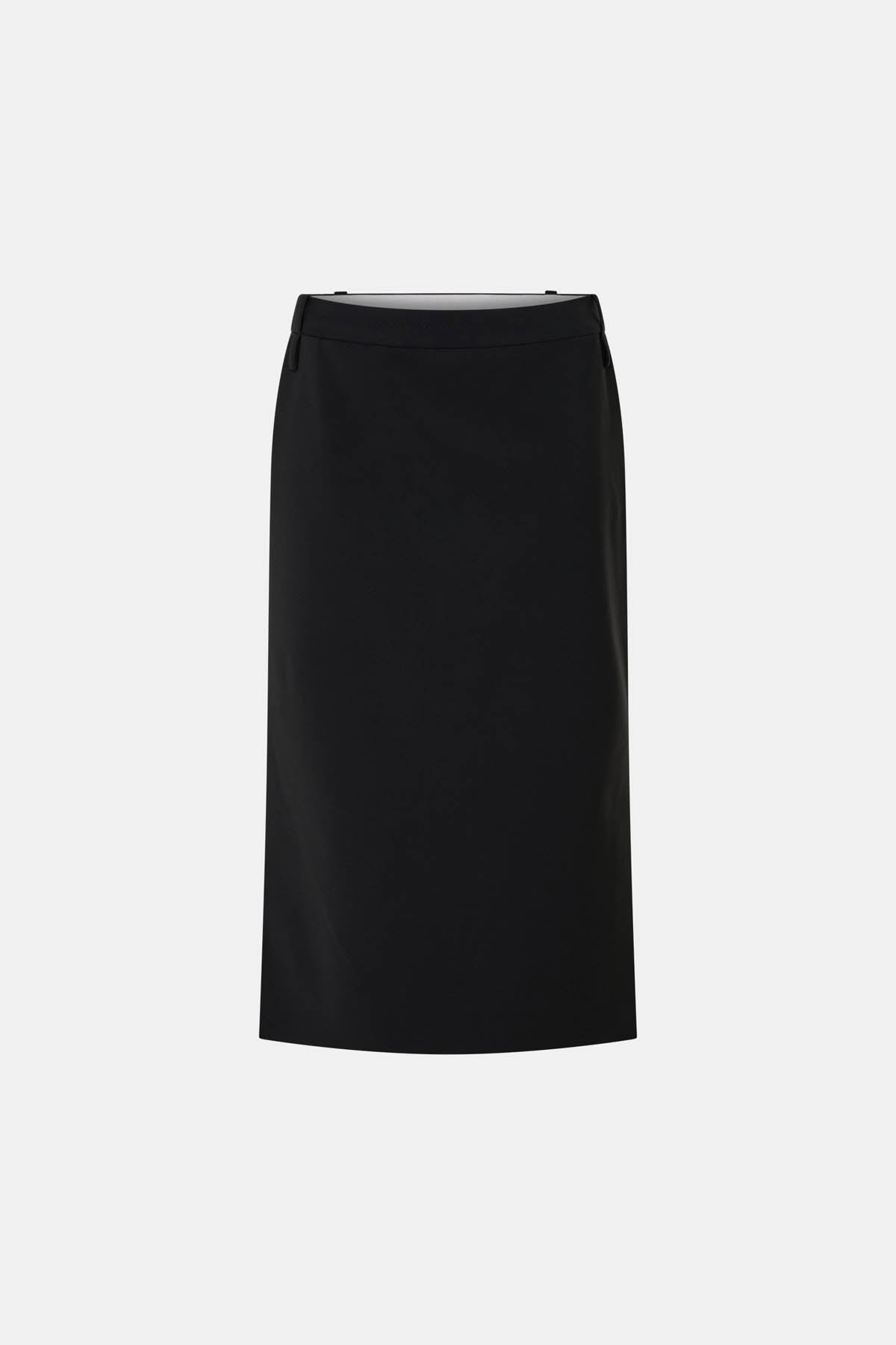 Ghost view CAMILLA AND MARC Chiaro Midi Skirt in black with low‑rise fit.