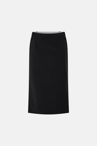 Ghost view CAMILLA AND MARC Chiaro Midi Skirt in black with low‑rise fit.