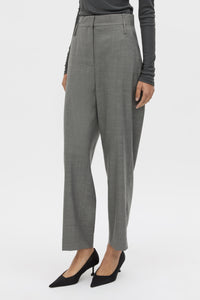 Cropped View - CAMILLA AND MARC tailored Crest Cropped Pant in grey marle.