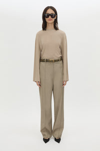 Dakota Long Sleeve Top - CAMILLA AND MARC Dakota long sleeve relaxed top in taupe