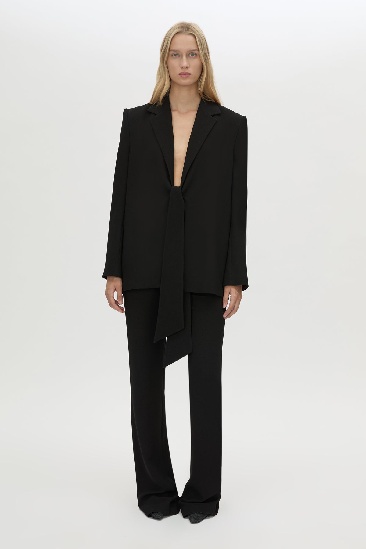 Front CAMILLA AND MARC Darien pant in black.