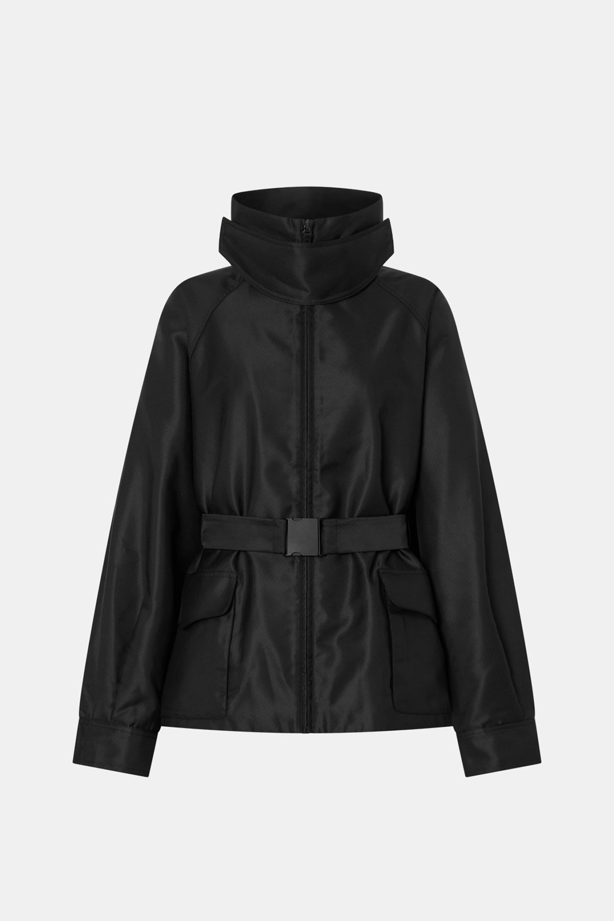 Ghost View - CAMILLA AND MARC Drea funnel neck puffer jacket in black. 