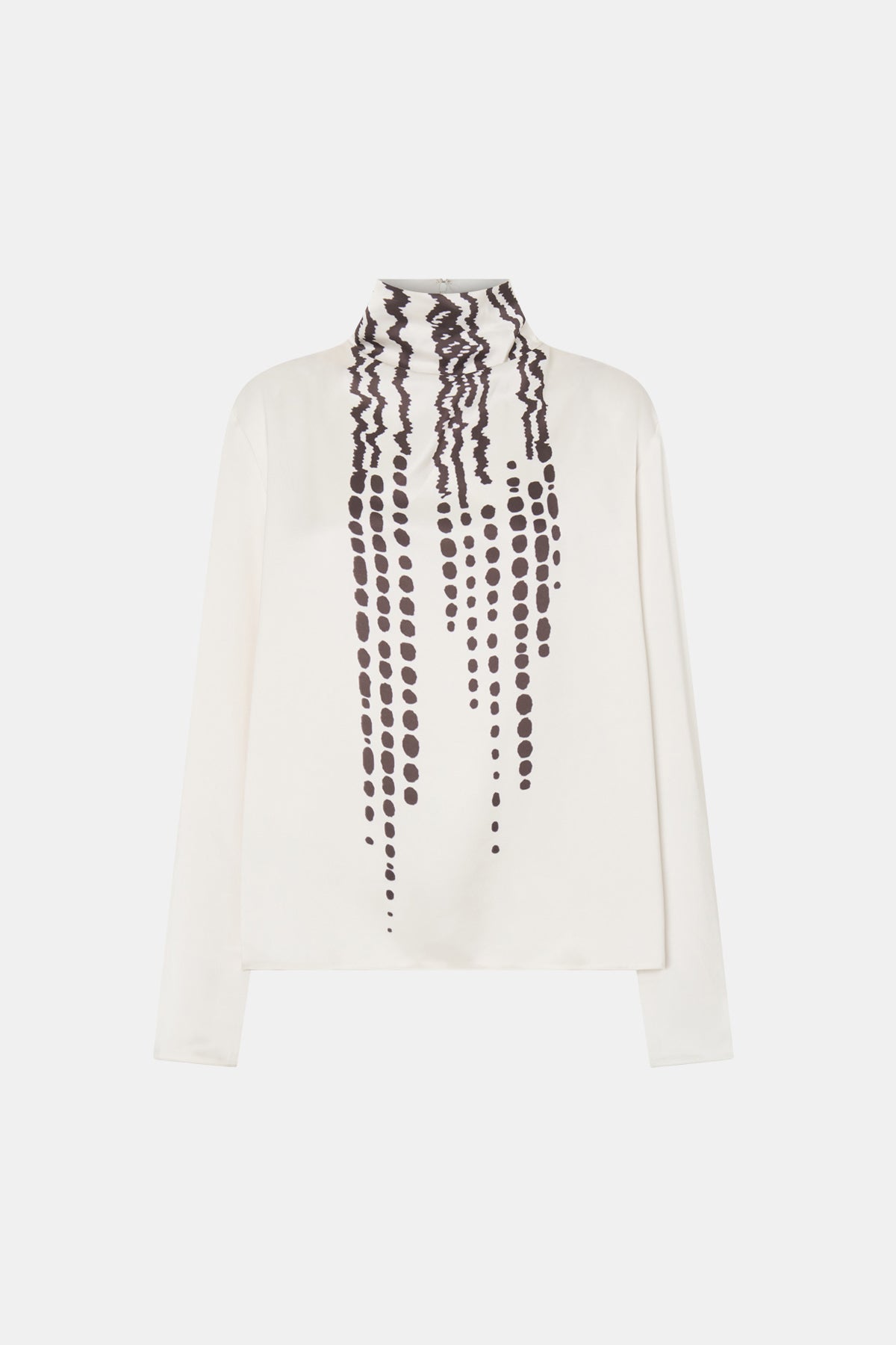 Ghost view CAMILLA AND MARC Edison Top in Edison Print with bespoke print and full long sleeves.