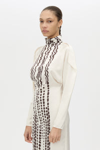 Edison Maxi Dress - CAMILLA AND MARC Edison printed long sleeve maxi dress