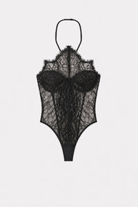 Ghost view CAMILLA AND MARC Elaris lace bodysuit in black.