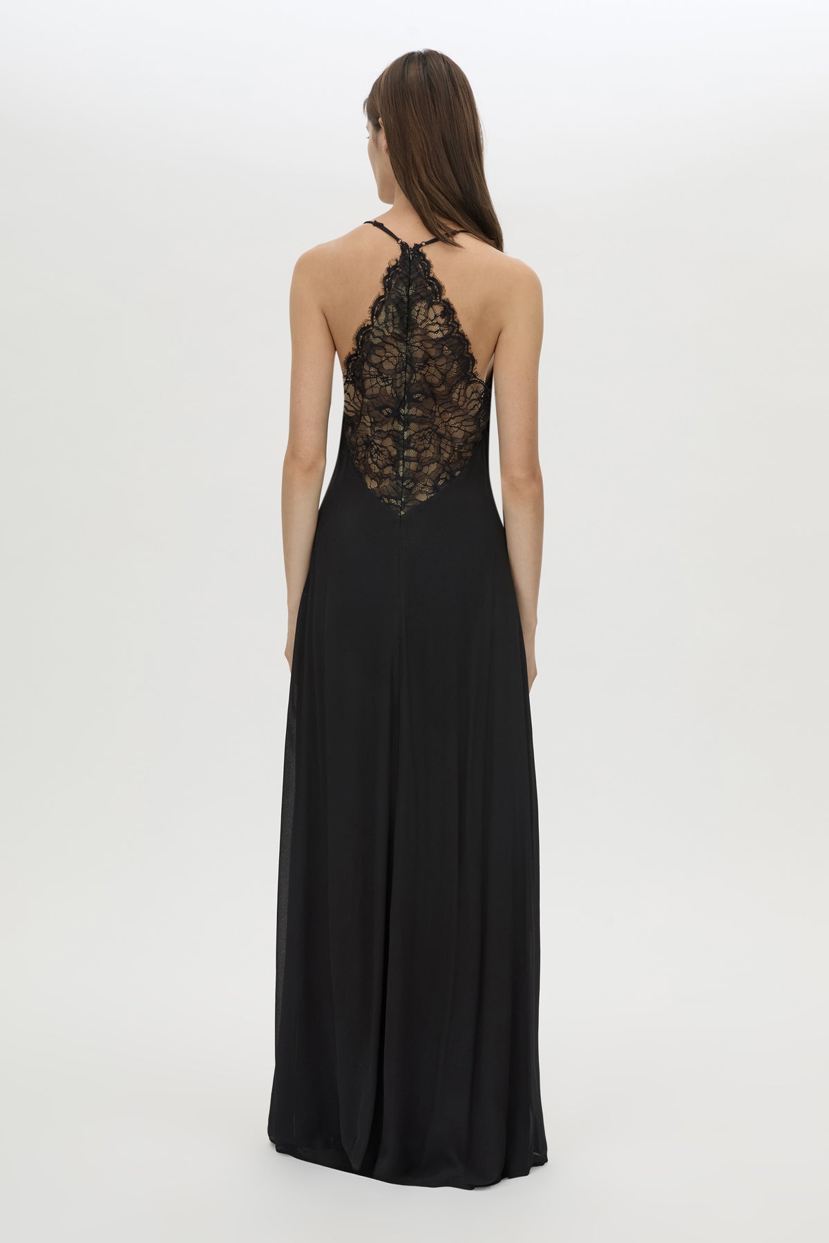 Back view CAMILLA AND MARC Elaris maxi dress in black.