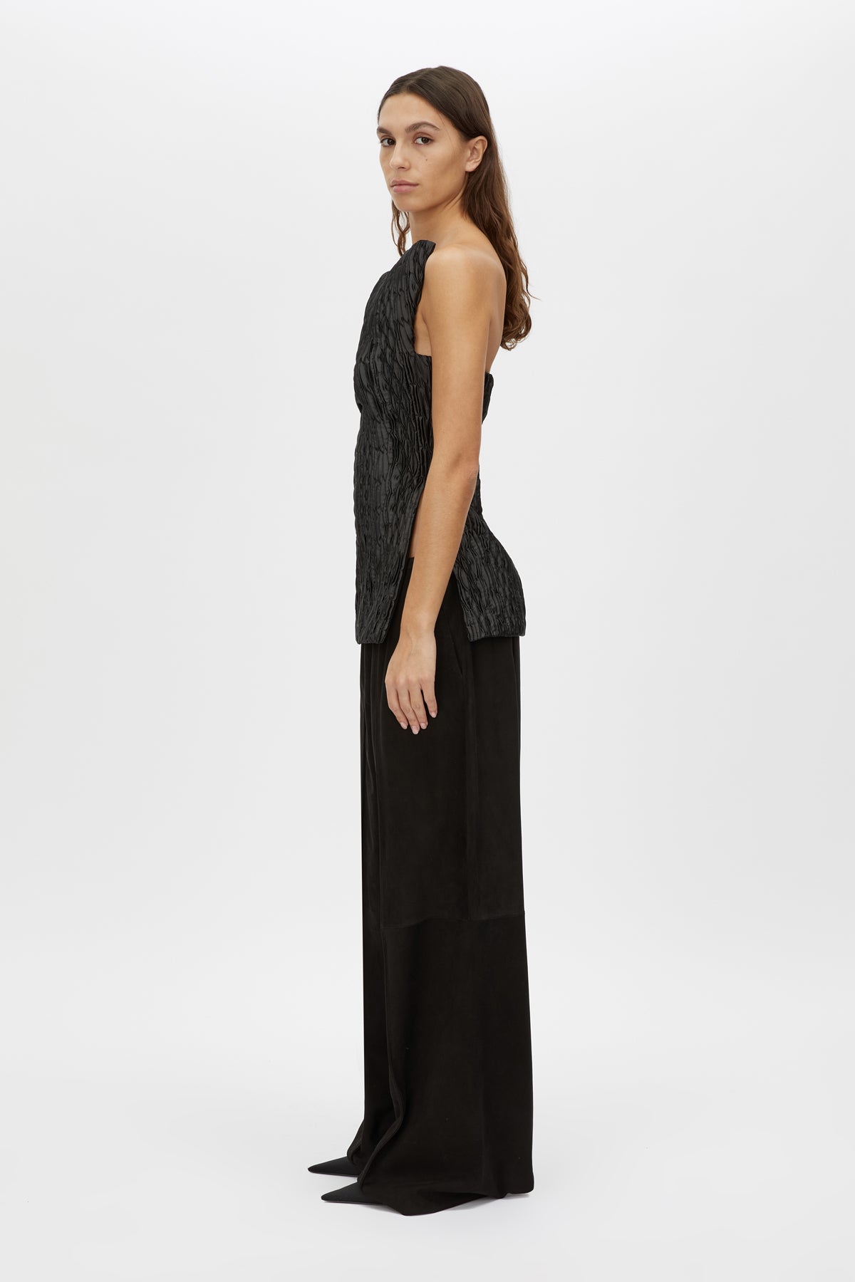 Elise Top - CAMILLA AND MARC Elise strapless sculpted bodice top in black