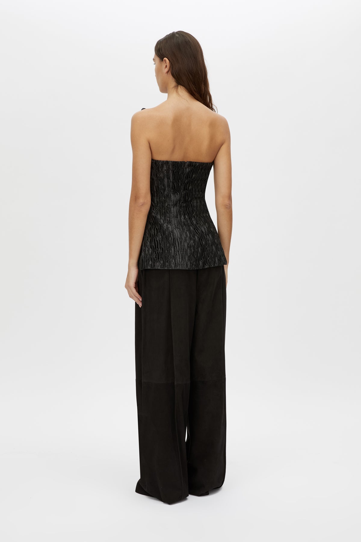 Elise Top - CAMILLA AND MARC Elise strapless sculpted bodice top in black