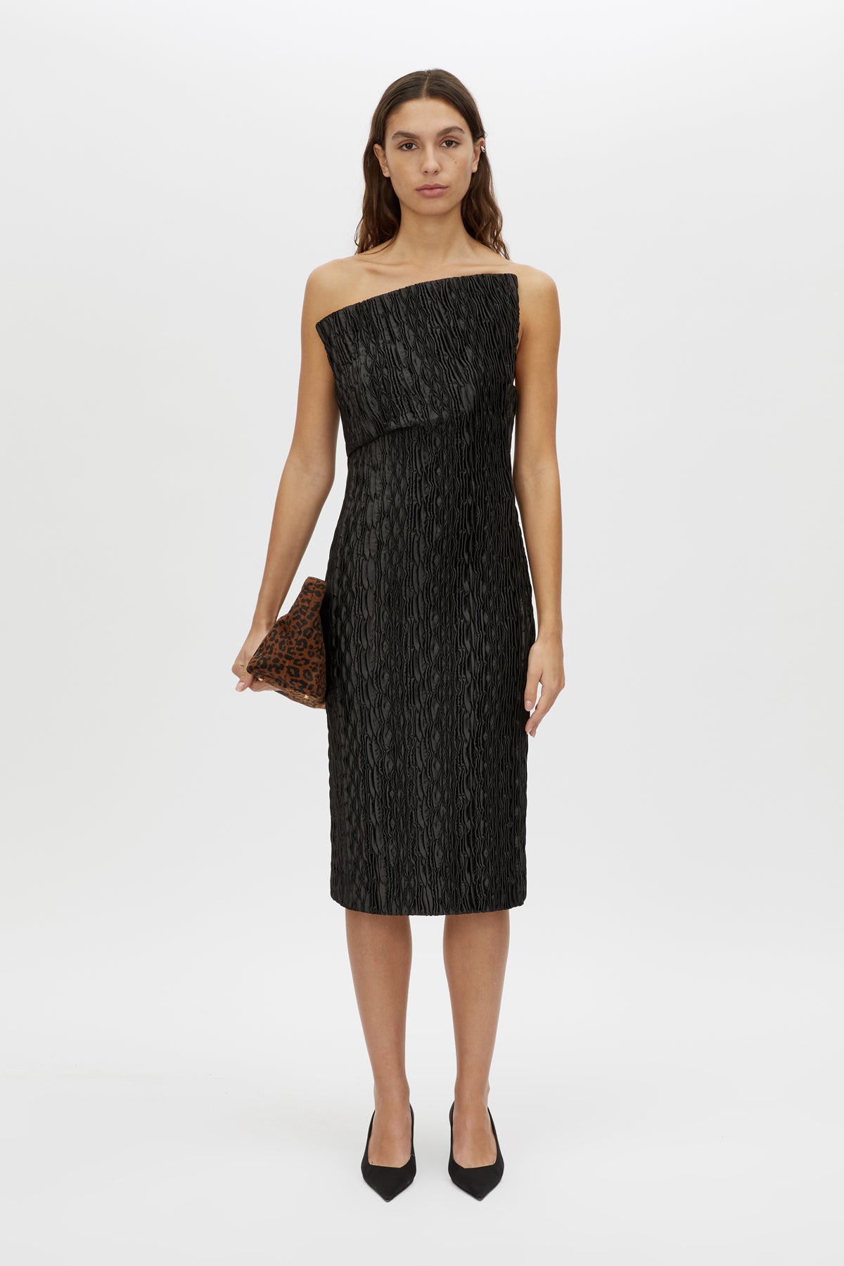 Elise Dress - CAMILLA AND MARC Elise strapless asymmetric midi dress