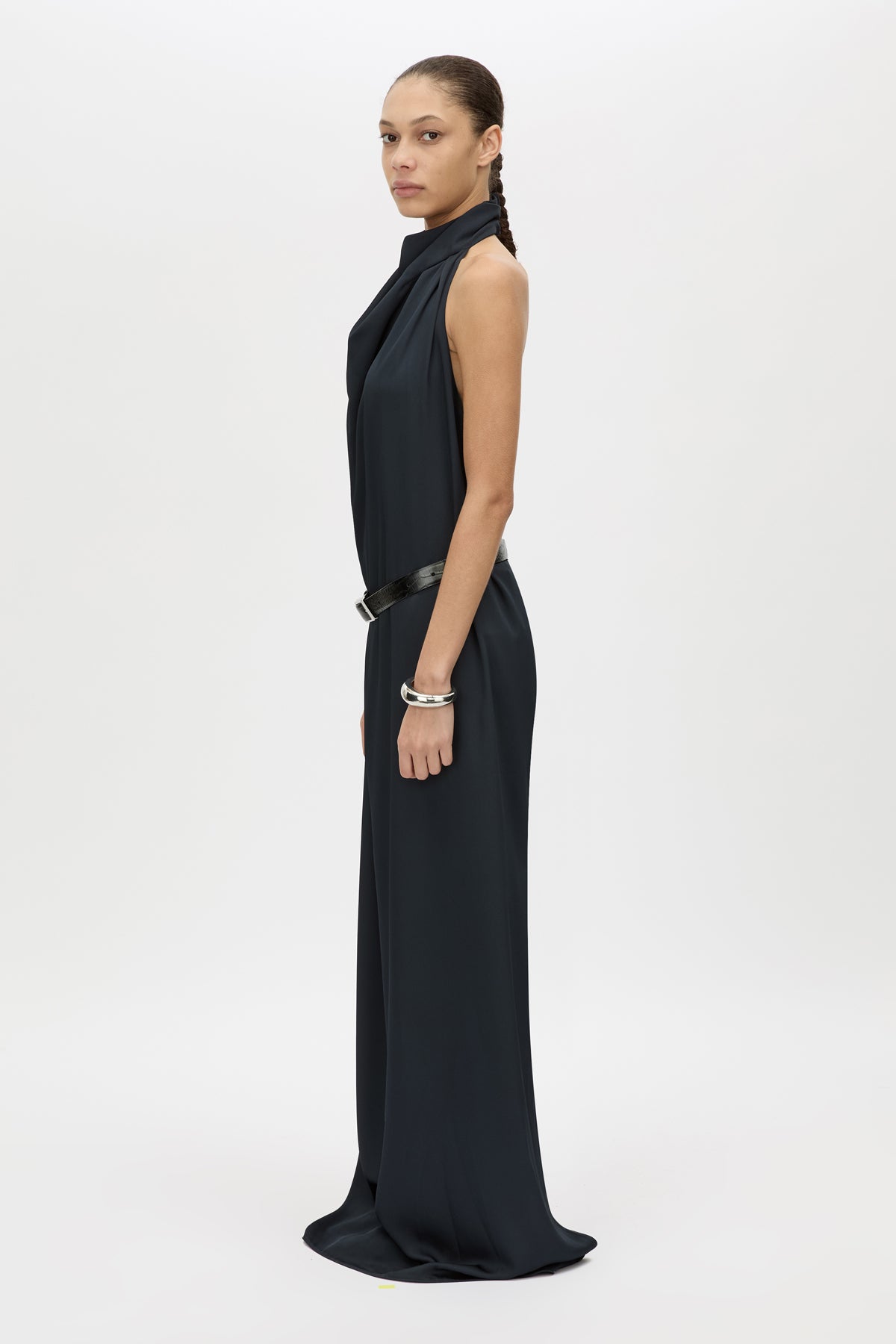 Elowyn Halter Maxi Dress - CAMILLA AND MARC Elowyn low-back halter neck sleeveless maxi dress in french navy