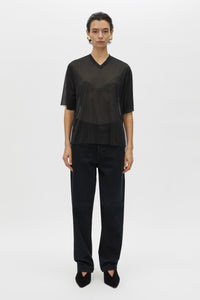 Enigma V Neck Sheer Tee