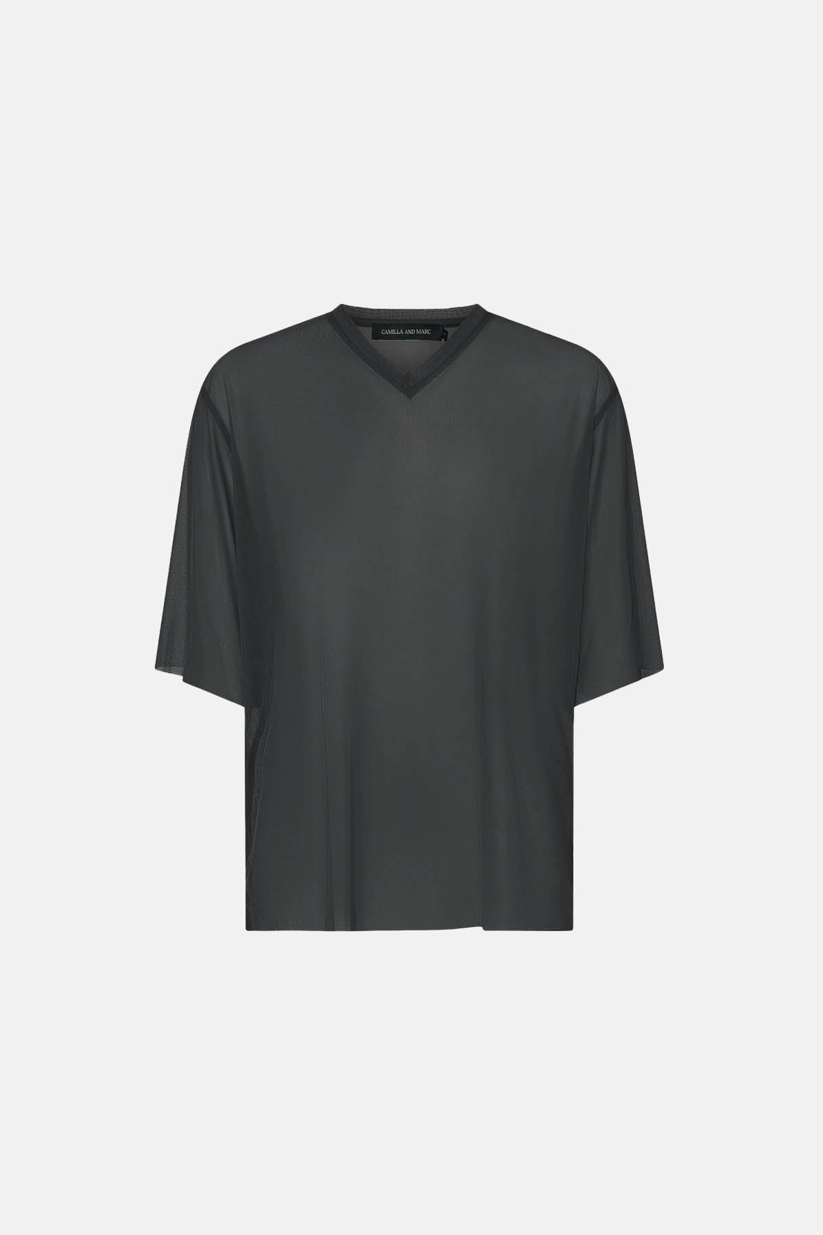 Enigma V Neck Sheer Tee