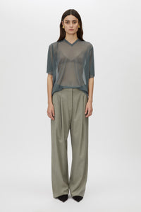 Enigma V Neck Sheer Tee