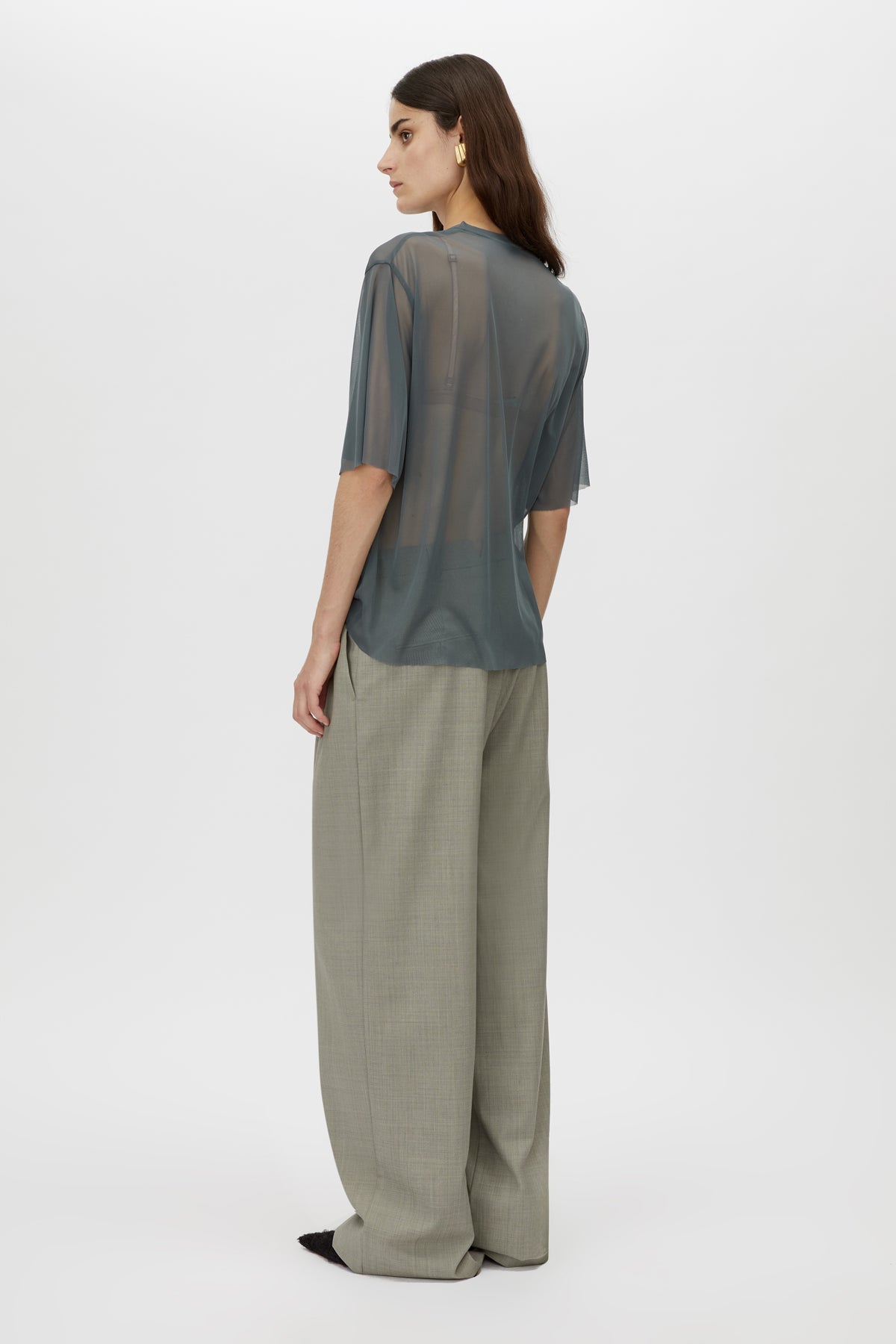 Enigma V Neck Sheer Tee