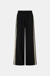 Ghost view CAMILLA AND MARC wide-leg Enna Pant in black with an elasticated high‑waistband.
