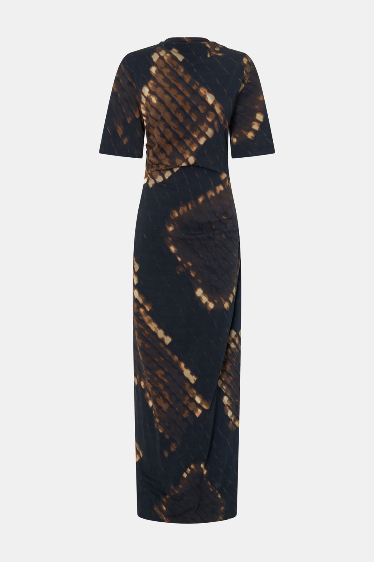 Ghost view CAMILLA AND MARC Ephyra Midi Dress in Ephyra Print with short sleeves and a draped silhouette. 