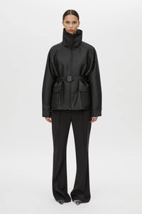 Escher Logo Jacquard Puffer Jacket